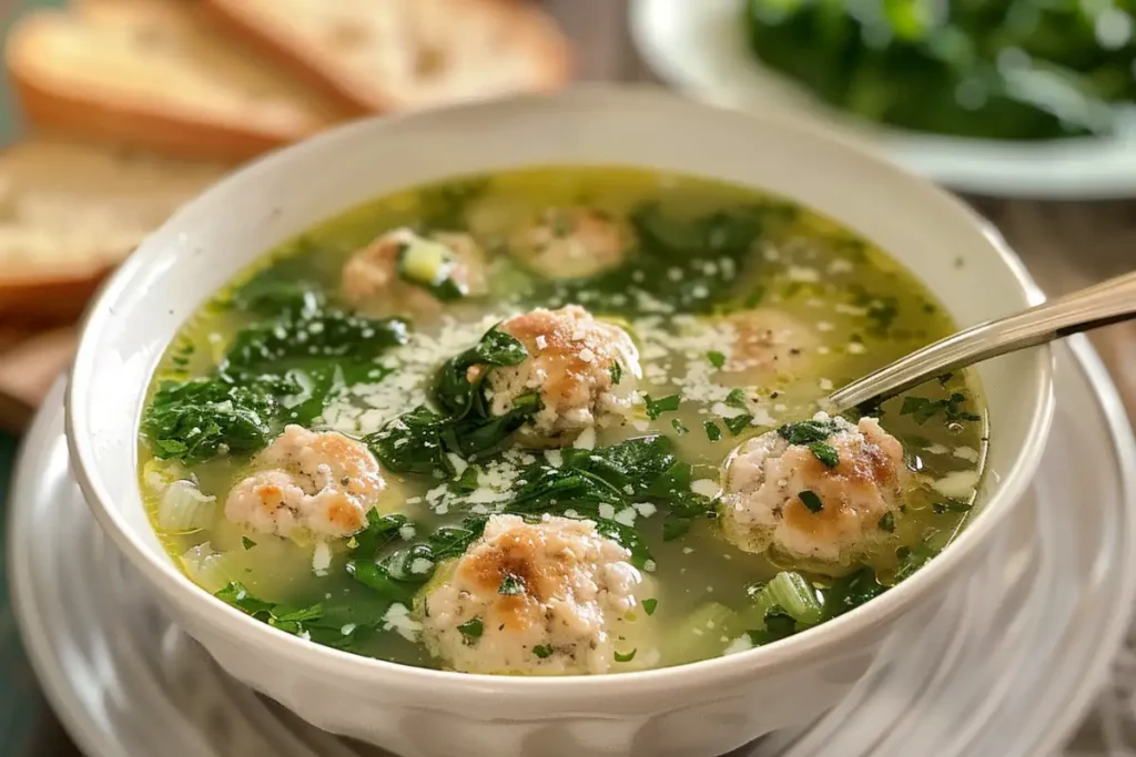 Homemade meatballs for Italian Wedding Soup