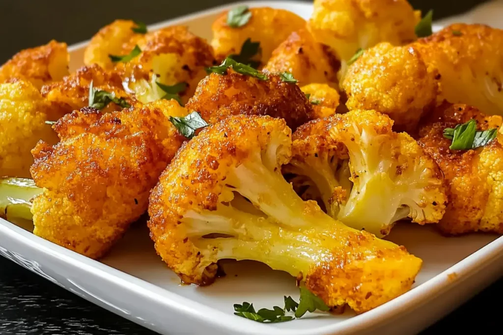 Super simple and delicious crispy Air Fryer cauliflower!
