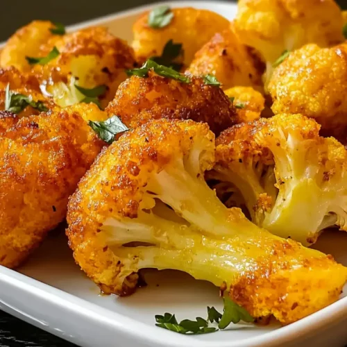Super simple and delicious crispy Air Fryer cauliflower!
