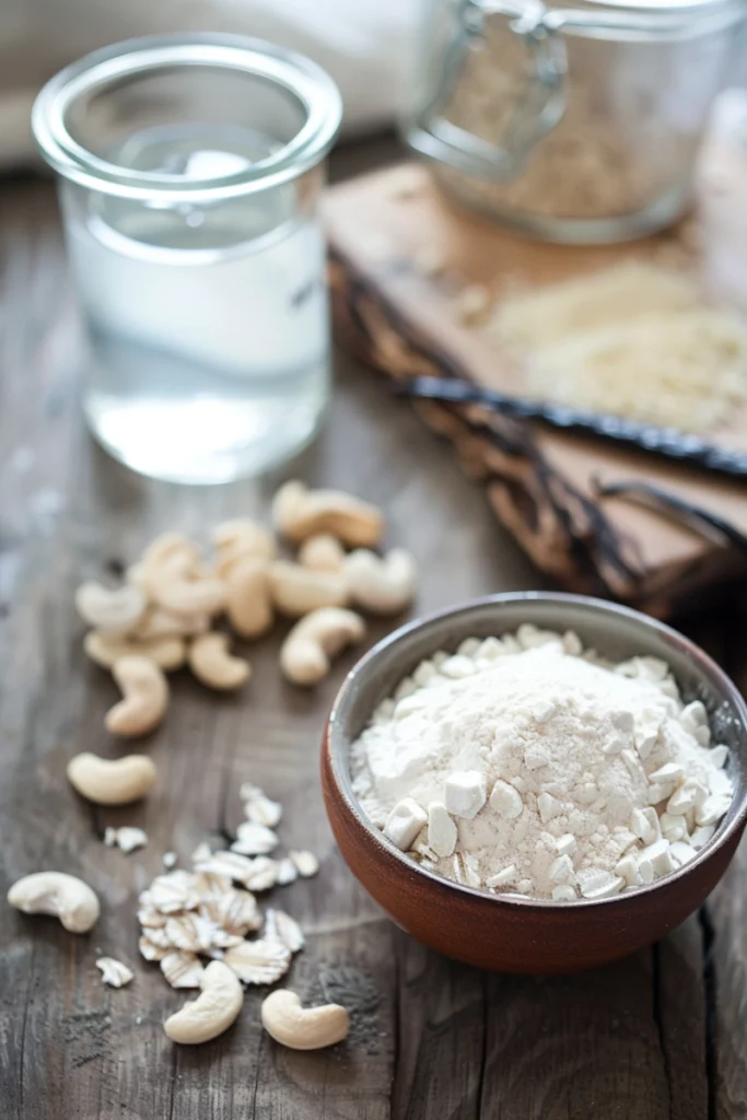 Cashew Milk Recipe 2 ingredients for how to make cashew milk