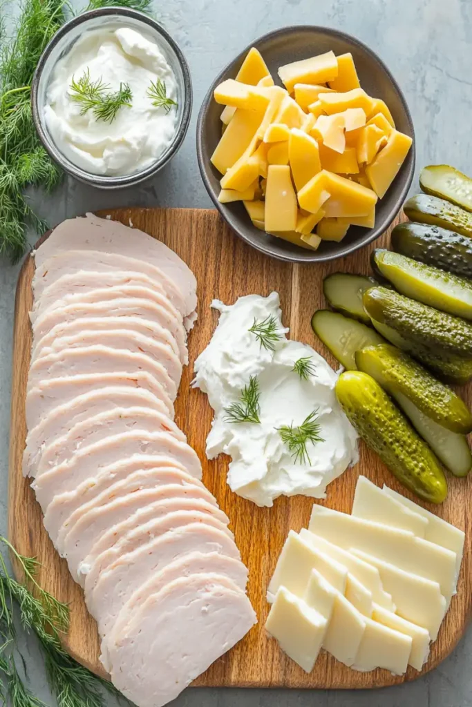 Ingredients for Pickles in a Blanket