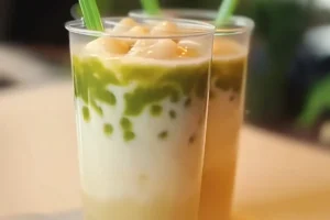 Mochi Tea matcha with Chewy Mochi Pieces