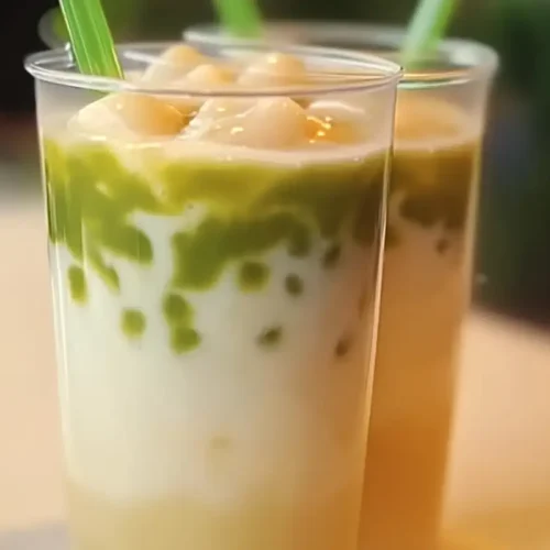 Best and Easy Mochi Tea Recipe 3 Mochi Tea matcha with Chewy Mochi Pieces